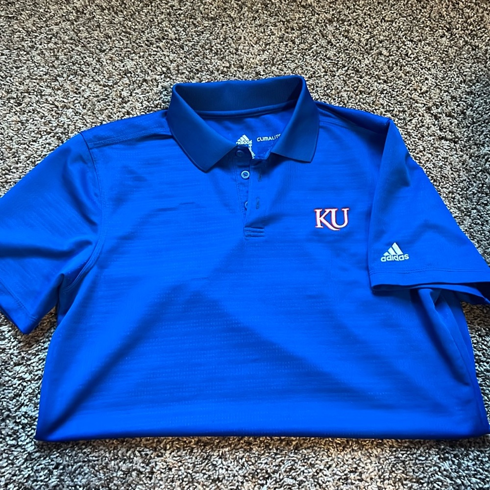 KU adidas polo
